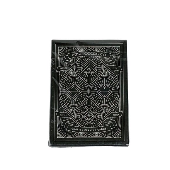 2012 Misc. Goods Co. 3rd Edition Black Deck of Playing Cards NEW! USPCC - Picture 2 of 2